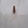 Garnet 9K gold ring with central diamond Image 4