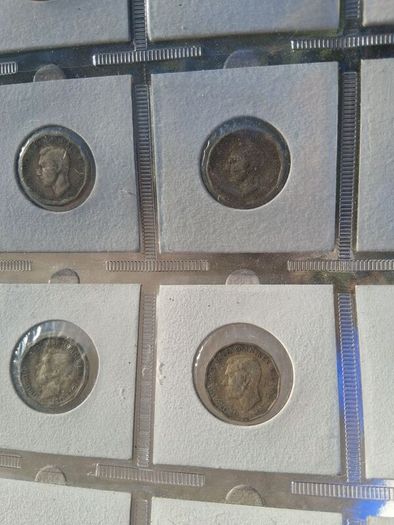 Full Set Of English Three Pence Coins(1937-1967)