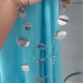 Beautiful  3 layer necklace silver metal zinc alloys Image 3