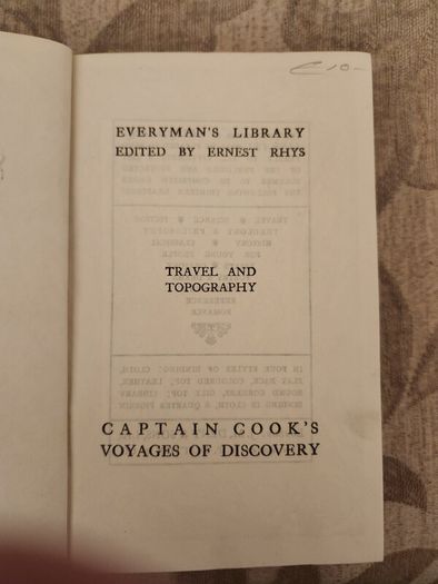 Captains Cooks Voyage Of Discovery.  Edited By Ernest Rhys. Published  By Everymans Library. 1915 Hardback In Good Condition. 37.