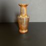 Vintage Amber Carnival Glass  Vase PRICE DROP Image 9