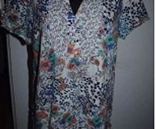 Debenhams Casual Collection  floral tunic/blouse cotton size UK16 EU44 Postage included