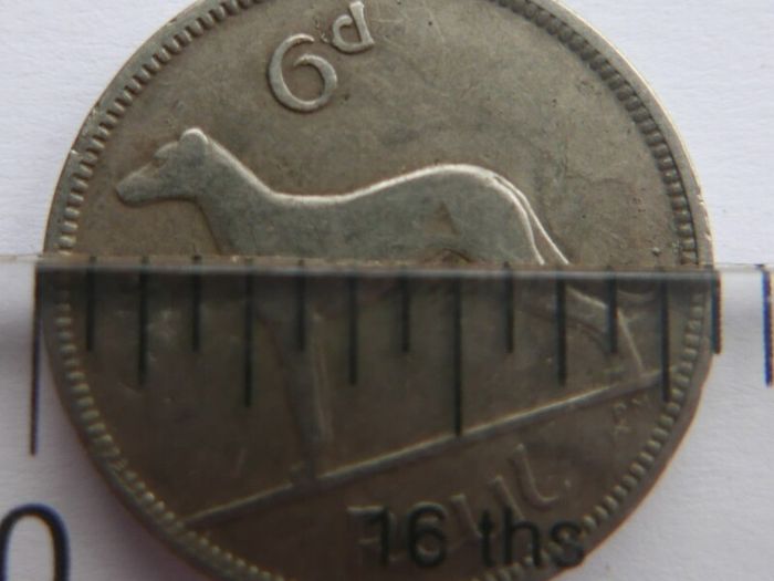 Vintage Irish Sixpence 1928 and 3 Pence 1933