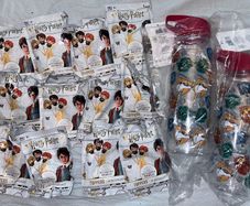 New 2 x hp bottles & 12 x hp pencil toppers