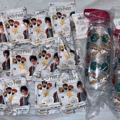New 2 x hp bottles & 12 x hp pencil toppers