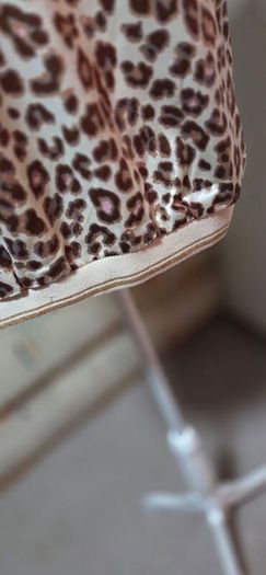 Millennium Leopard Print Satin Blouse Size M