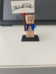 Lego porky pig Looney Tunes mini figure,