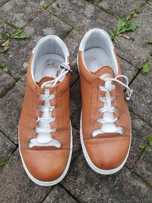 Safe Step ladies tan leather shoes 39, UK6