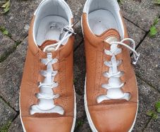 Safe Step ladies tan leather shoes 39, UK6