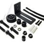 Adjustable Wall Mounted Door Guide with 8 Different Setups Black Powder Coated Barn Door Image 5