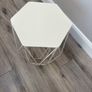 White metal M&S side tables Image 2