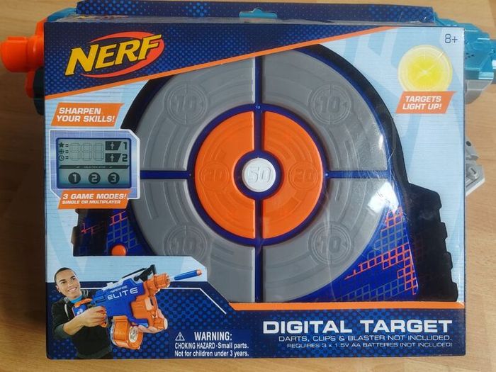 Nerf gun and digital target