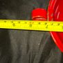 Beautiful Old Genuine Red Enamel Candlestick Holder and Drip Tray, Postage Available Image 4