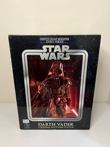 RARE Star Wars Darth Vader Chrome Limited Edition Statue Figure Gentle Giant from Blister Event Tokyo 3000 pieces in Box