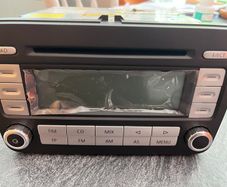Original VW RCD 500 Head Unit Facelift Silver Buttons with Security Code Excellent Condition