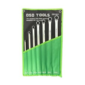 DSD Tools 7-Piece Double Ended Ring Aviation Spanner Set