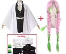 Kanroji Mitsuri Cosplay Clothes + Shoes + Sword XXL/43