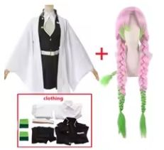 Kanroji Mitsuri Cosplay Clothes + Shoes + Sword XXL/43