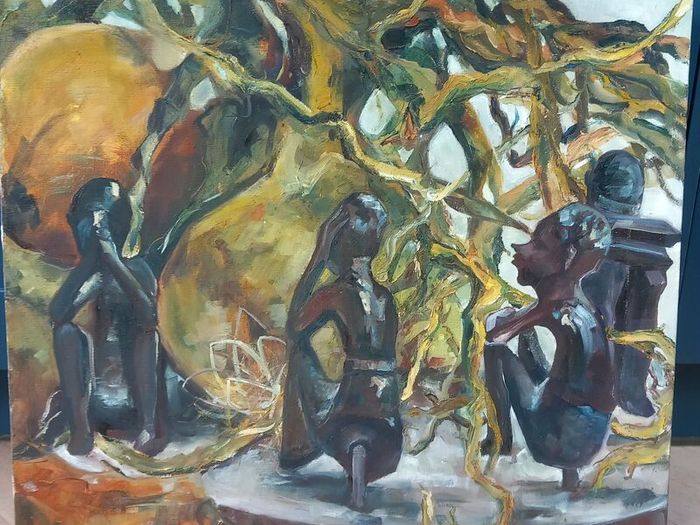 Oil painting on canvas