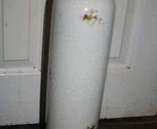 Vintage Large Crackle Vase 20" x 4"