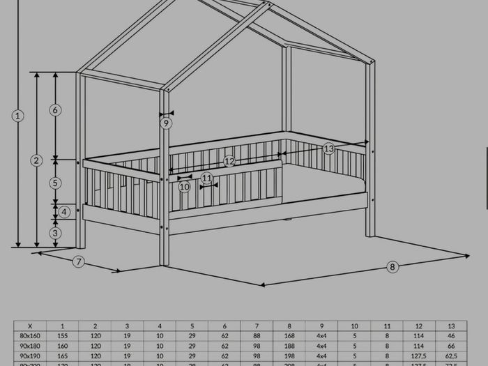 Kids Bed Toddler House Bedroom