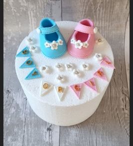 gender reveal cake toppers  , baby shower