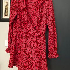Ladies leopard playsuit