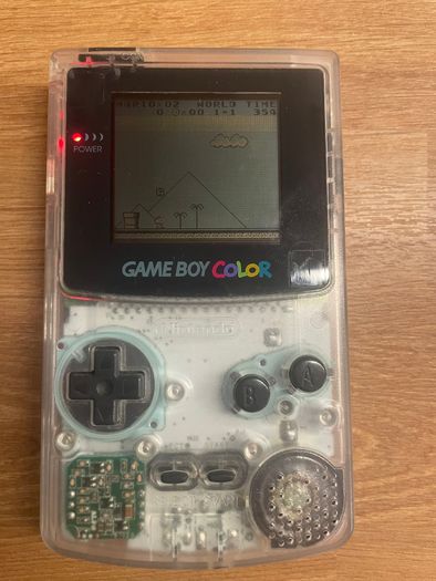 Perfect Xmas Gift Nintendo Gameboy Color Clear CGB-001 + Super Mario Land + Dr. Mario + Yakuman