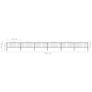 Garden Fence with Spear Top Steel (0.5-0.75)x10.2 m Black Image 5