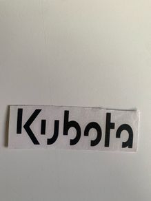 Kubota Stickers x2