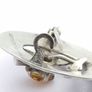 925 Vintage Ward Bros Sterling Silver Scottish Thistle Brooch Image 7