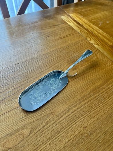 Antique Silver Plate Crumbler