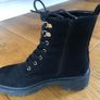Black lace up boots Image 4