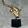 Large bronze statue on custom stand Image 2