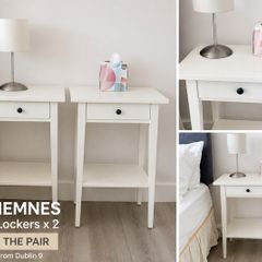 MIKEA HEMNES Slimline Bedside Lockers