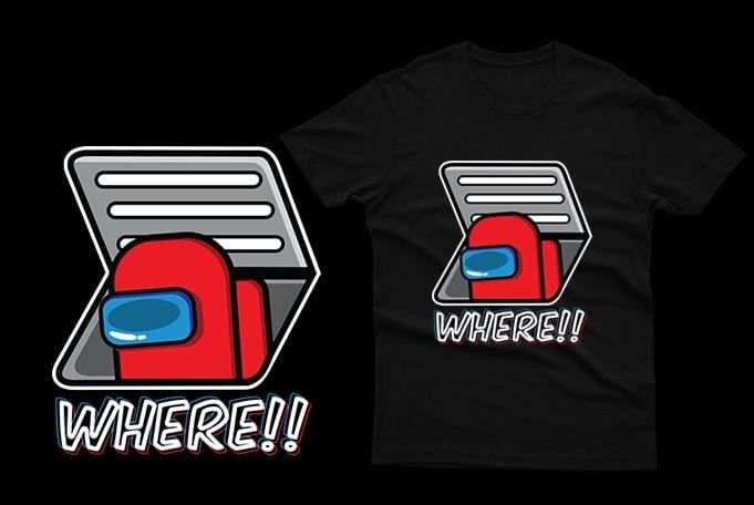 Among Us Game T-Shirts for adults and kids gaming among us t-shirts impostor t-shirts