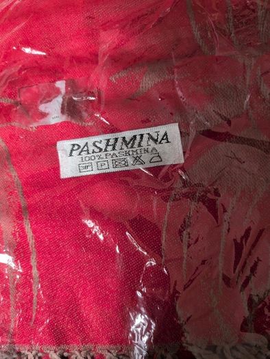 Pashmina  100% Pashmina.   In Original Package.  (Not Opened)