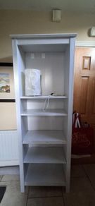 White bookshelf