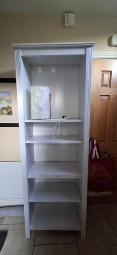 White bookshelf
