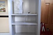 White bookshelf
