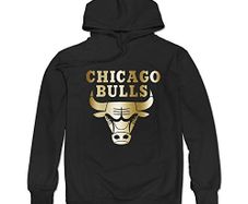 Chicago Bulls Black Gold Collection Hoodie Black