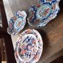 3 Imari plates from 1800s, hand painted, antiques, D18 Image 2