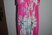 Tra-ita pink floral midi halterneck dress size UK10/12 EU38/40 Perfect condition Postage included