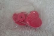 pack of 2 pink heart knobs