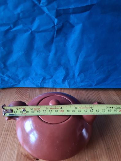 Terracotta Chinese Tea Pot 1970s. VINTAGE. Good Condition.