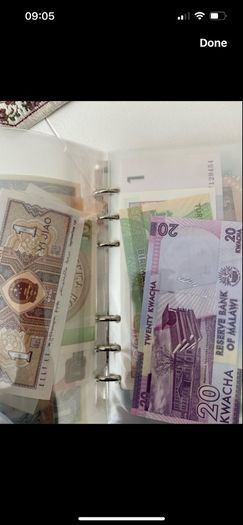 UNC World Lot 100 PCS Notes From 100 Different Countries / Region, UNC Original Genuine Real Note for Collection, ( Out of Use Now )