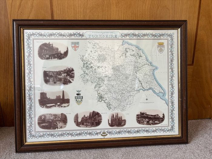 Vintage Framed Print of Yorkshire
