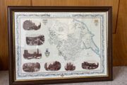Vintage Framed Print of Yorkshire