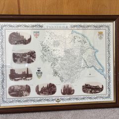 Vintage Framed Print of Yorkshire