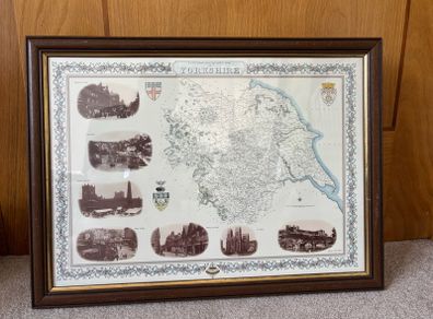 Vintage Framed Print of Yorkshire